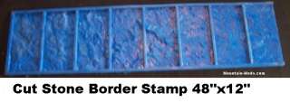Cut Stone Brick Border Decorative Concrete Stamps mat  