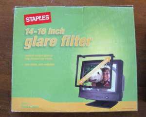 14   16 Computer GLARE FILTER SCREEN Grounded NIB  