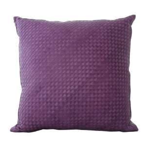  Lance Wovens Watercolor Concord Leather Pillow: Home 