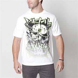 Metal Mulisha Moss T Shirt   2X Large/White