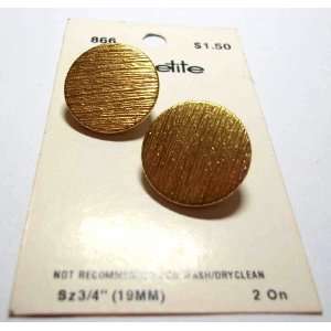   LaPetite Round Gold Textured Shank Buttons 3/4 Arts, Crafts & Sewing