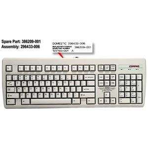 Compaq Enhanced Keyboard (opal) for servers   Refurbished   296433 006
