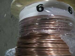 GROUND WIRE SOLID BARE COPPER 6 AWG 500  