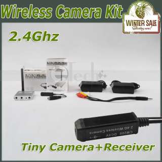 4GHz 4CH Spy Tiny Color Security CCTV Wireless Camera Receiver Whole 