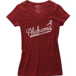  Alabama Crimson Tide Womens V Neck Tee Medium Sports 