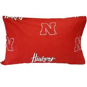   : NCAA Nebraska Cornhuskers Scarlet King Pillow Case: Home & Kitchen