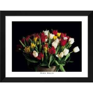  Mina Selis FRAMED Art 28x36 Vase with Tulips, 2000