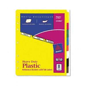  Avery   Plastic Index Dividers, White Self Stick Labels 