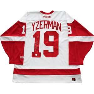 Steve Yzerman Detroit Red Wings Autographed Authentic Jersey:  