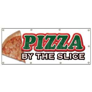 36x96 PIZZA by the SLICE BANNER SIGN shop new signs 