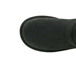 NEW Womans UGG boots black Kensington snow leather buckle US 6 NIB $ 