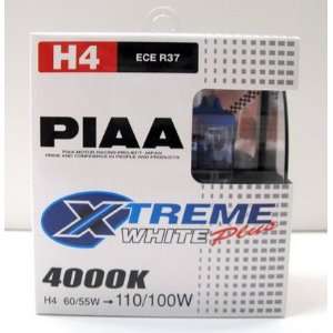  PIAA H4 15224 Xterme White Plus Halogen Headlight / Fog 