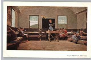Postcard Winslow Homer Painting/ArtThe Country School  