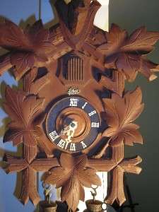 Vintage Schatz 8 Day Black Forest Cuckoo Clock Made Germany Deer Stag 