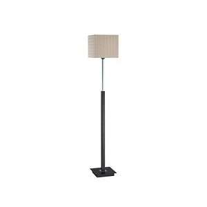 Lite Source LS 81306 Eneco Floor Lamp, Leather Pole And Chrome with 