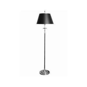 Chart House Dorchester Floor Lamp and Leather with Natural Paper Shade 