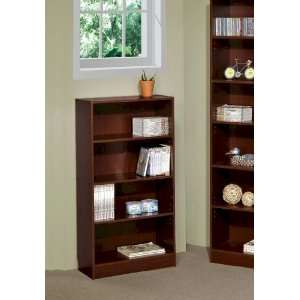 Tier Modern Style Storage Bookcase Cabinet With Four Storage Shelves 