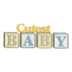  Boy Cutest Baby Blocks Laser Die Cut Baby