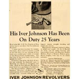   Iver Johnson Arms Cycle Works Guns   Original Print Ad