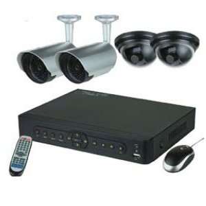  4 Channel D1 DVR with 2 Outdoor & 2 indoor Cameras: Camera 