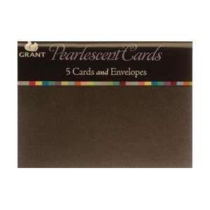  Grant Studios Pearlescent Cards & Envelopes 5.57X4 5/Pkg 