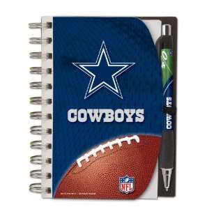  Dallas Cowboys Deluxe Hardcover, 4 x 6 Inches Notebook and Pen 