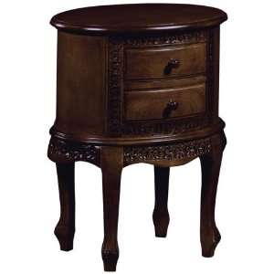  Cadence Hand carved Oval End Table