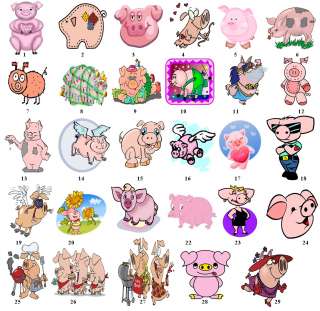 Fun Cute Pig Address or Favor Labels Great Gift  