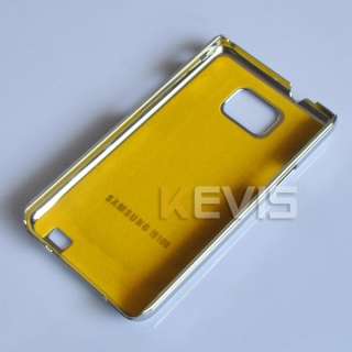   Metal Hard Back Cover Case For Samsung Galaxy S2 i9100 Silver  