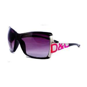   Womens Shades Sunglasses Pink Black Inspired by D&G 