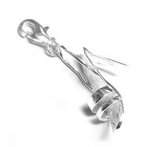  STERLING SILVER HIGH HEELS SHOE Dangle CHARM Pendant for 