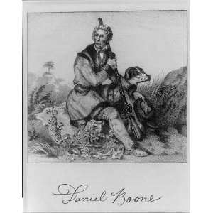  Daniel Boone,1734 1820,American pioneer,explorer,dog