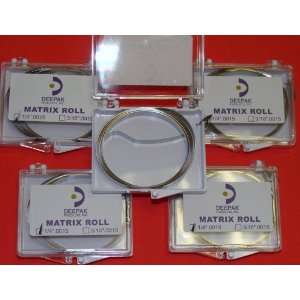  Dental Band Matrix Roll Metal 1/4.0015 Kit / 5 Rolls 