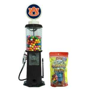 Auburn Tigers NCAA Black Retro Gas Pump Gumball Machine:  