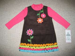 NEW Topsy Turvy Daisy Dress Girls Fall Clothes 3T Winter Toddler 