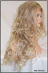 Blonde Lace Front Wig Heat Safe Ok Kanekalon Blond H276  