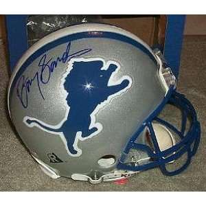 Autographed Barry Sanders Helmet   Authentic Lions Helmet:  