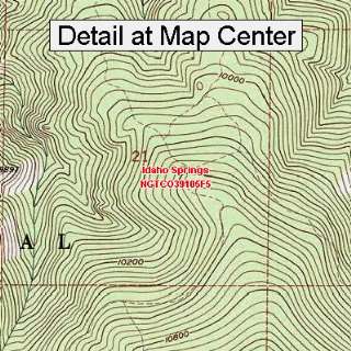   Map   Idaho Springs, Colorado (Folded/Waterproof)