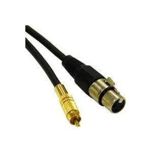   40051 1.5ft Pro Audio XLR Female to RCA Male Cable: Electronics