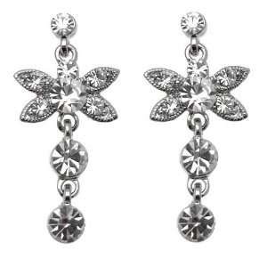 Acosta Jewellery   Silver Coloured with Clear Crystal   Dragonfly 