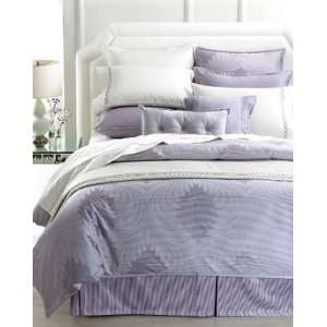 Salon by Hotel Collection Bedding, King Pillowcases White Purple Plume 