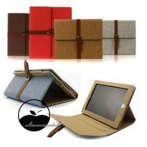  Apple Ipad 3 Leather Case Cover with Kick Stand