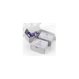  classic favor boxes w/ design only   platinum shimmer 