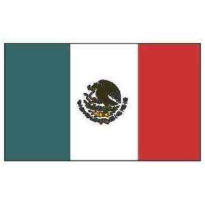  Mexico 4x6ft Nylon flag with Pole Hem Only   Banner: Patio 