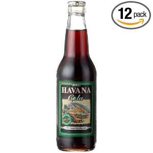 Havana Beverages Diet Havana Cola, 12 Ounce Glass Bottles (Pack of 12 