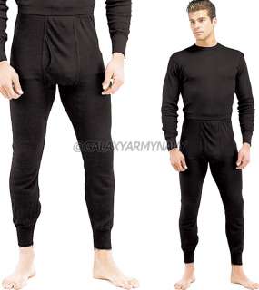 Polypropylene Black Underwear Long John Thermal Bottom Pants  