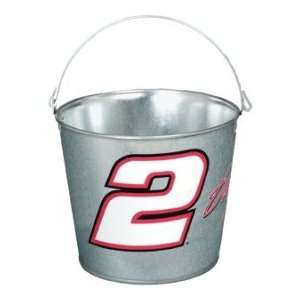  Rusty Wallace # 2 NASCAR Driver 5 qt Metal Ice Bucket/Pail 