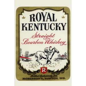   Kentucky Straight Bourbon Whiskey 20x30 Poster Paper