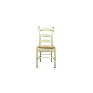   Cottage Antique Ivory Finish Vera Dining Chair: Home & Kitchen