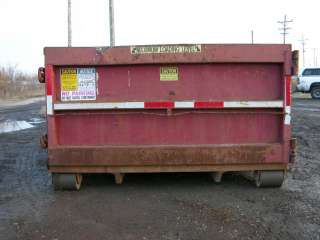   Yard Open Top Roll Off Container Dumpster Bin 54 Hook Height Roll Off